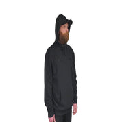HOODIE MIT GENÄHTEN SCHWARZ