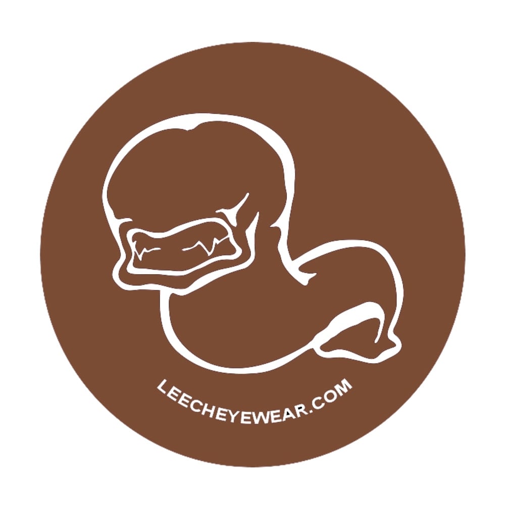 Leech decal/sticker brown